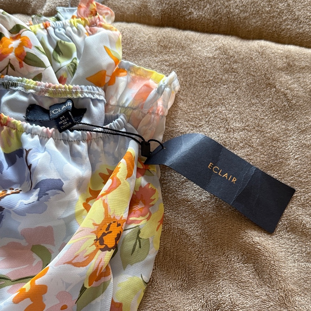 Floral Print Puff Sleeve Blouse - Picture 10 of 10